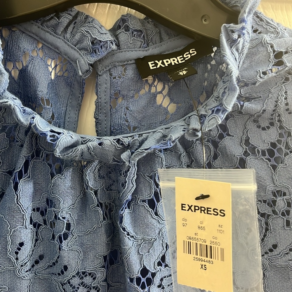 Express Victorian Lace Blouse - Picture 3 of 5